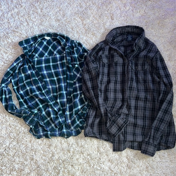 two cute fall flannels - Picture 1 of 5